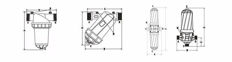 Automatic Backwash Filter System with 3"X4 Disc Filter for Agricultural Irrigation