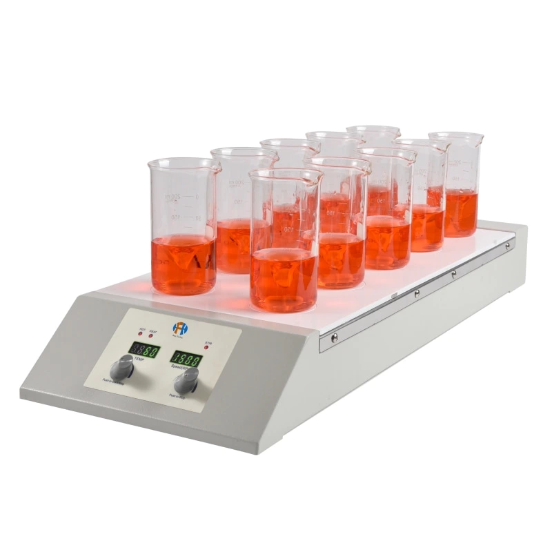 HFH Hsha-10d 10 Position Constant Temperature Multi-Position Hotplate Magnetic Stirrer