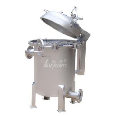 Carcasa de filtro de agua industrial SS304 Carcasa de filtro de bolsa múltiple/Sistema de filtración de agua de filtro de bolsa de acero inoxidable