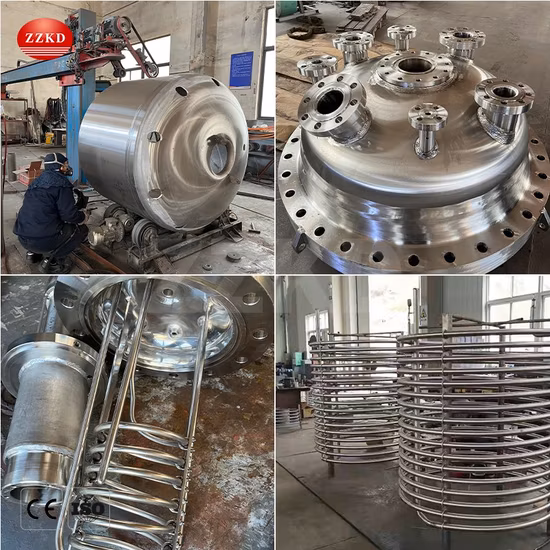 Reactor de tanque agitado de alta presión continua de acero inoxidable
