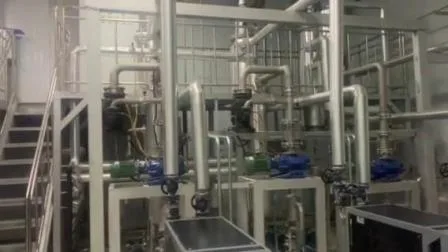Máquina de destilación molecular de película limpiada de acero inoxidable con camisa de aceite esencial